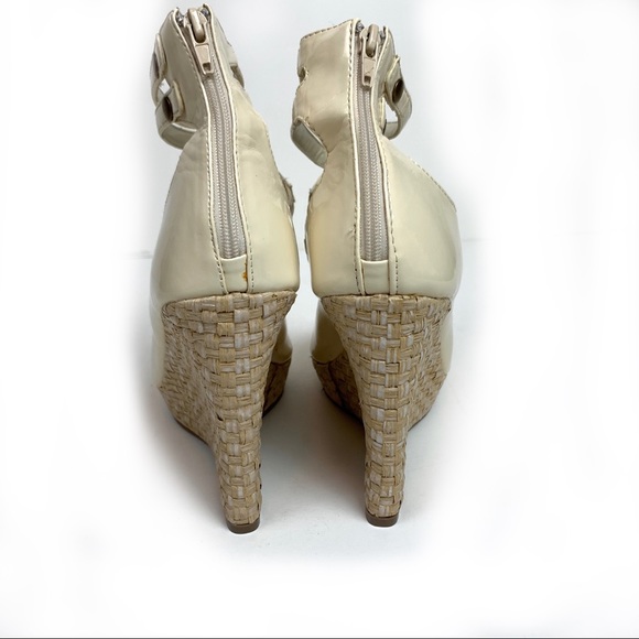 LAGUNA BEACH Patent Wedge Platform Heels 8.5 - Picture 3 of 7